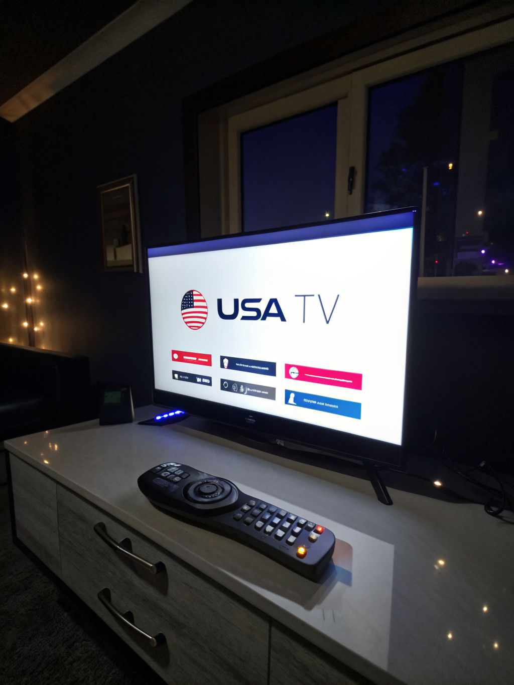 Modern IPTV setup with 8K streaming